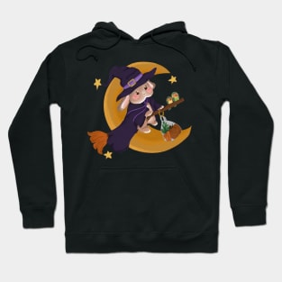 Flying Little Bunny WItches _ Bunniesmee Hoodie